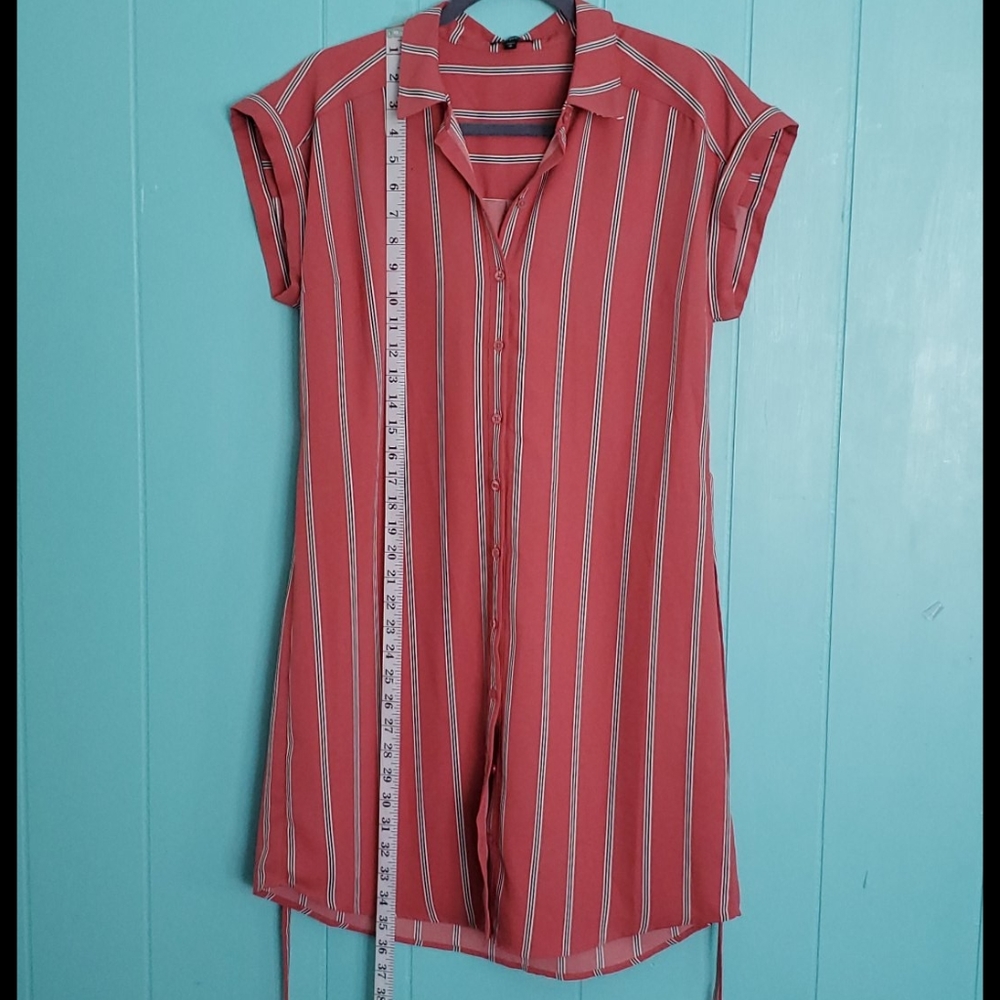 Express Button Down Shirt Dress - Picture 4 of 10